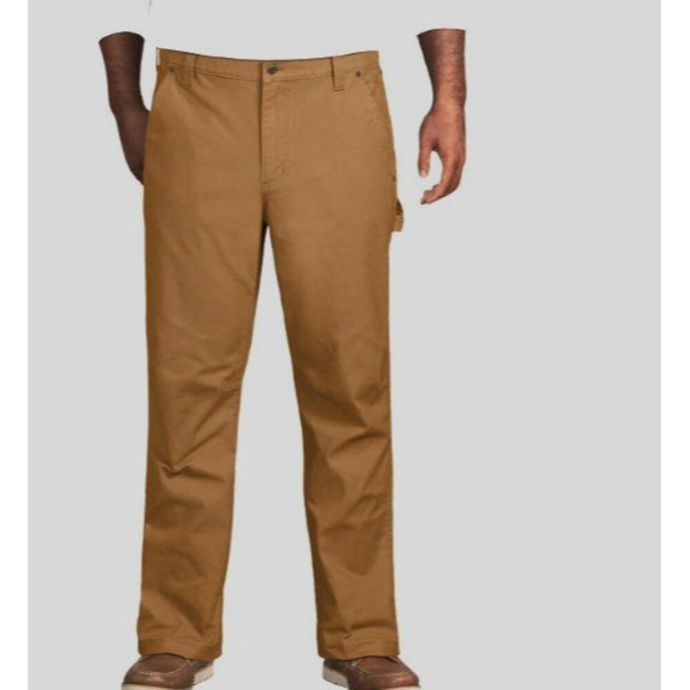 lands' end pants Blake Shelton mens 44 x 34  2x xxl brown work carpenter utility - Picture 5 of 5